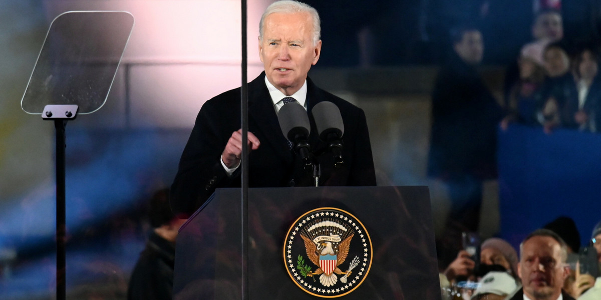 Prezydent Joe Biden w Warszawie.