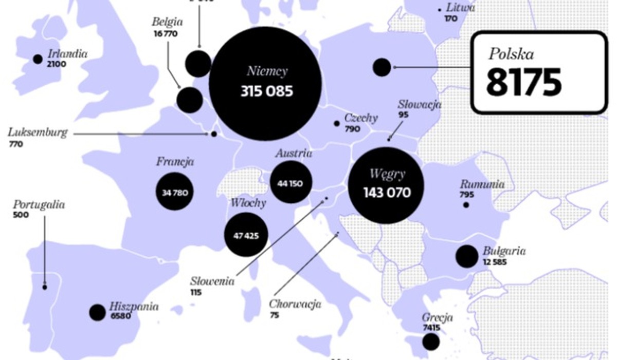 Mapa - terroryzm w Europie