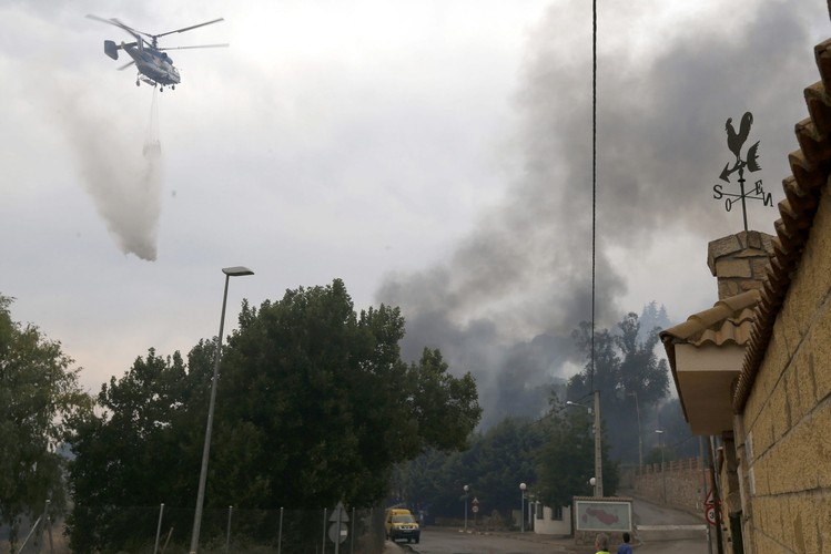 Wielkie pożary w Hiszpanii