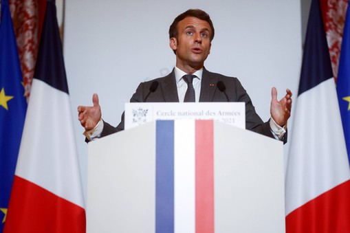 Prezydent Francji Emmanuel Macron