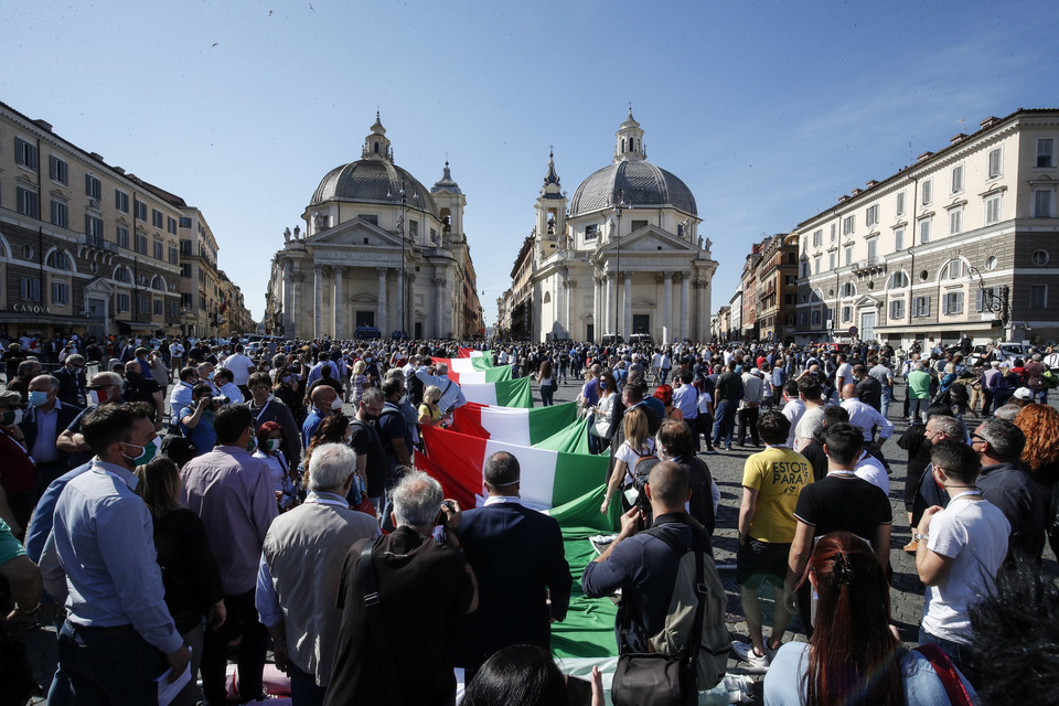 Demonstracja w Rzymie