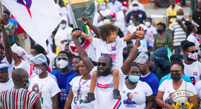 NPP supporters at the Ablekuma West constituency