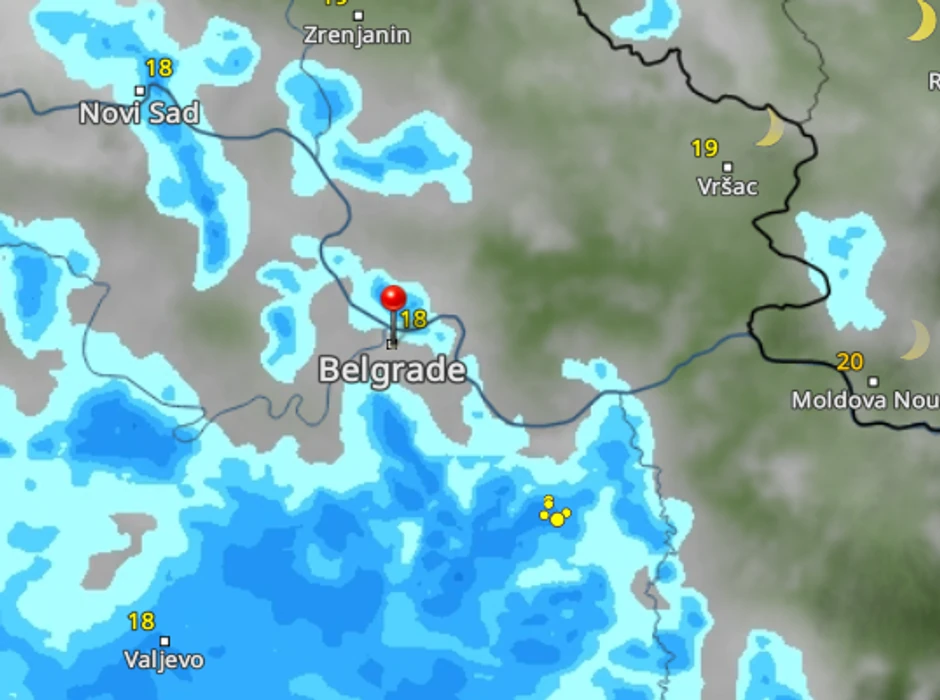 Nova tura nevremena se približava oko 21 sat