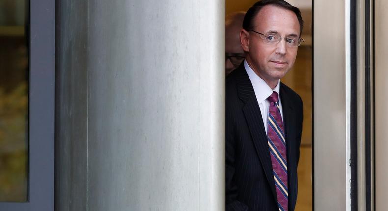 Deputy Attorney General Rod J. Rosenstein.