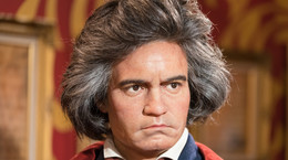 Figura woskowa Ludwiga van Beethovena w Muzeum Madame Tussauds w Bangkoku/ Tajlandia.