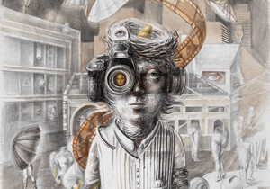 Marijana Rakicevic - Zlatna inspiracija - kombinovana tehnika - 70x50 cm - 2021