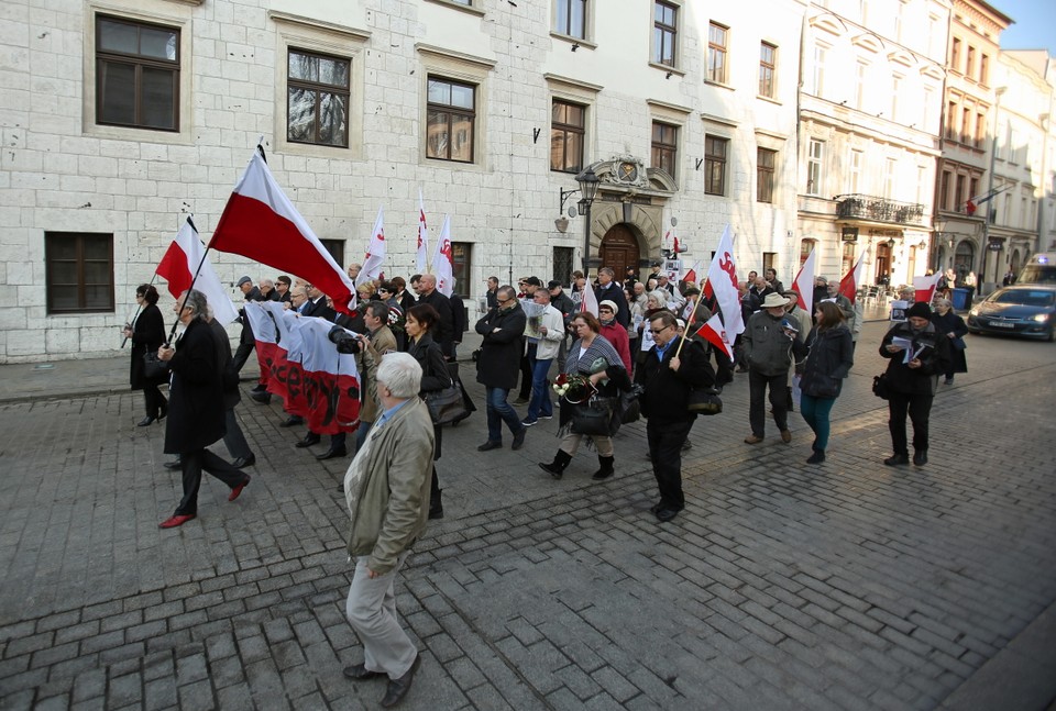 7. rocznica katastrofy smoleńskiej w Krakowie