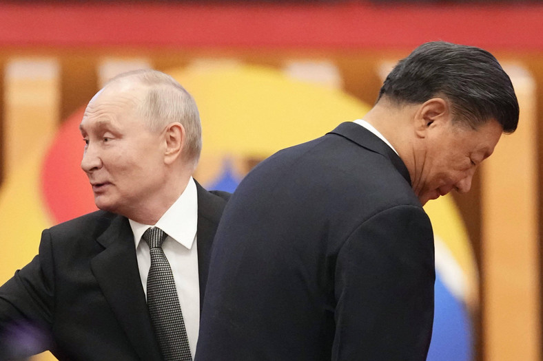 Prezydent Rosji Władimir Putin i Przewodniczący Chińskiej Republiki Ludowej Xi Jinping