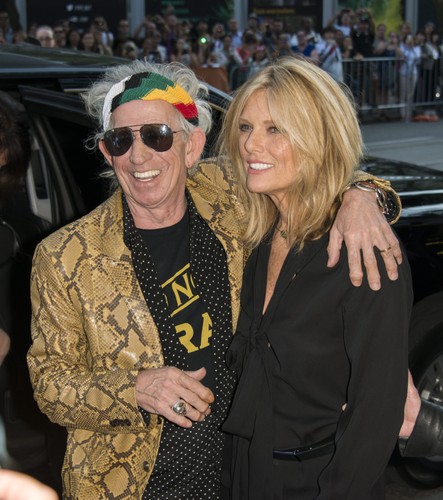 Keith Richards z żoną Patti Hansen na Toronto Film Festival