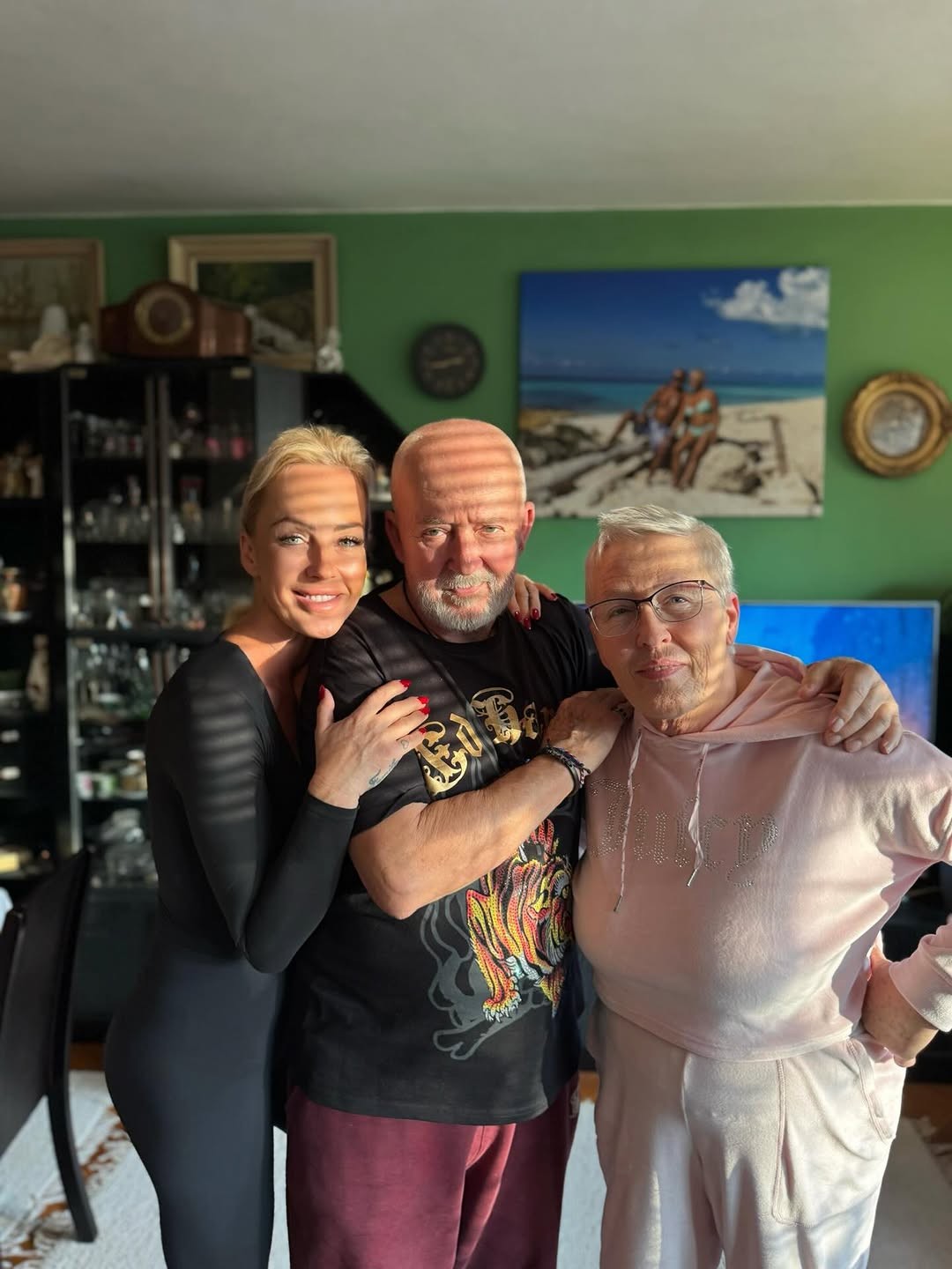 Zuzana Belohorcová s rodičmi.