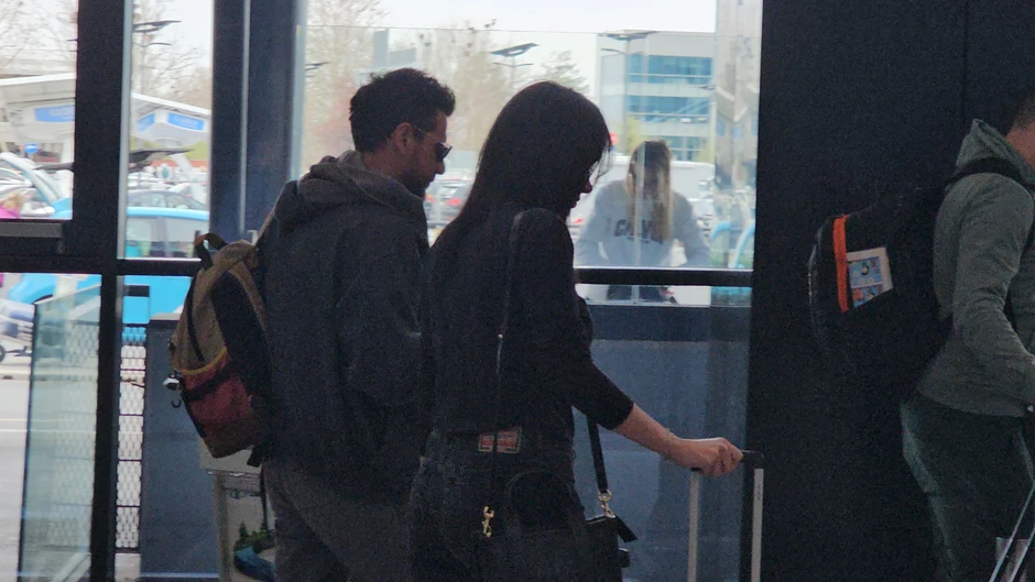 Sloboda Mićalović i Igor Đorđević na aerodromu