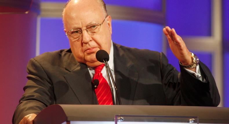 Roger Ailes, former chairman and CEO of Fox News and Fox Television Stations, answers questions during a panel discussion at the Television Critics Association summer press tour in Pasadena, California July 24, 2006.