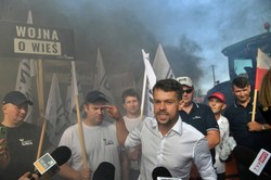 Protest AgroUnii. Kołodziejczak: Policjant psiknął mi gazem prosto w oczy