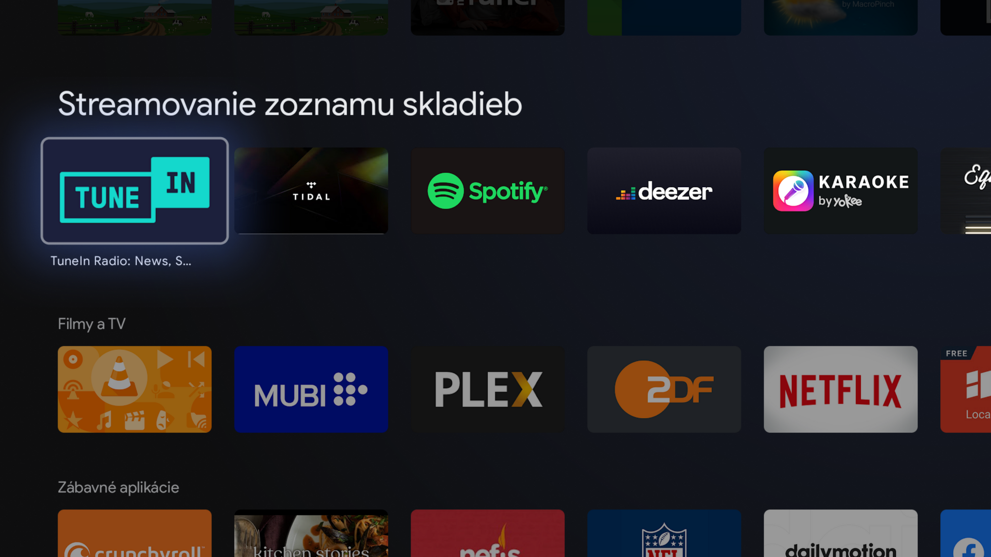 Na Nvidia Shield TV Pro je dostupná hromada multimediálnych a streamovacích aplikácií.