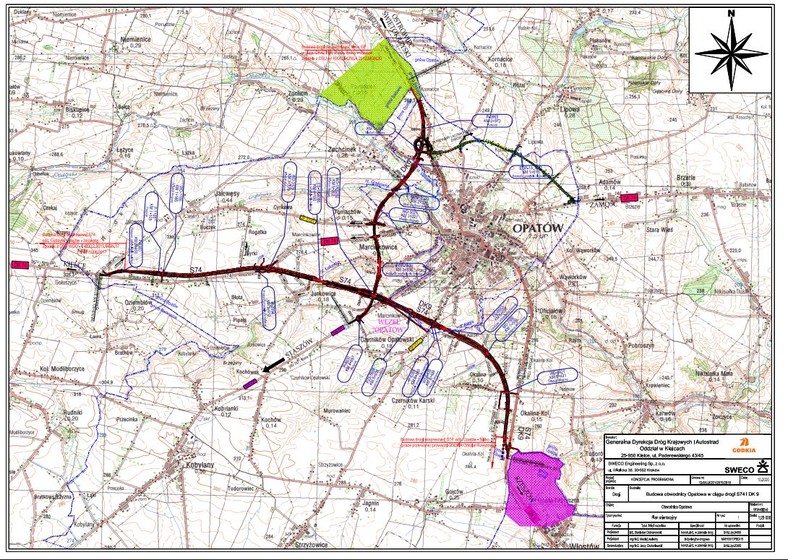 Obwodnica Opatowa - plan