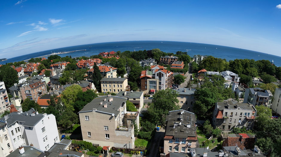 Sopot ma największą powierzchnię terenów zielonych.