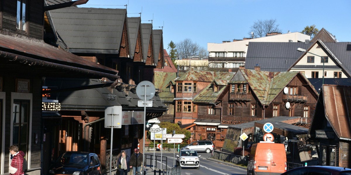 Centrum Zakopanego, ul. Kościeliska