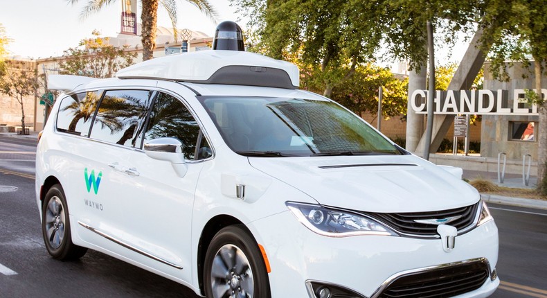 Waymo minivan