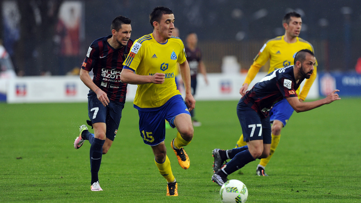 W 31. kolejce Ekstraklasy Pogoń Szczecin zremisowała z Ruchem Chorzów 1:1 (0:1). Na listę strzelców wpisali się Mariusz Stępiński i Rafał Murawski.