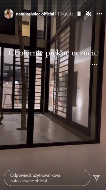 W części domu Natalii Siwiec można zauważyć m.in.  przeszklone ciany