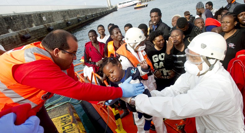 African Migrants at Spain's border