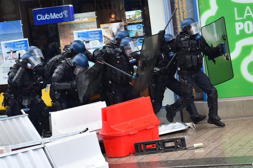 Francja protest.