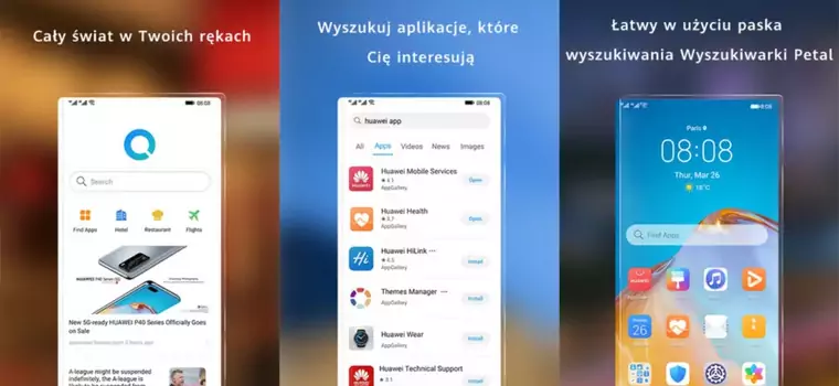 Huawei Petal pozwoli na znalezienie aplikacji, których nie ma w AppGallery