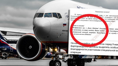 Skandaliczny komunikat na pokładach Aerofłotu: "Panie i Panowie. Szczególne podziękowania!"