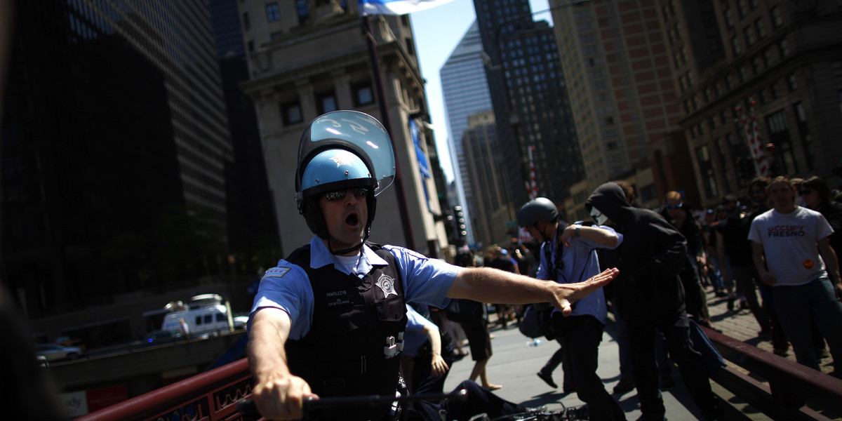 A Chicago police officer in May 2012.