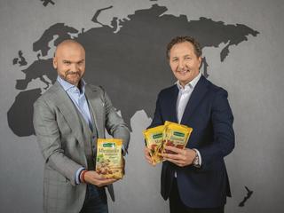 Biznesowy duet sprawdził się przy inwestowaniu w start-upy. Teraz Rafał  Brzoska (po lewej), większościowy udziałowiec, i Marian Owerko, prezes i udziałowiec FoodWell, razem rozwijają spółkę powstałą na bazie Bakallandu i Purelli.