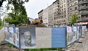 Gradilište podzemne garaže u Kosovskoj ulici