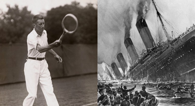 Richard Norris Williams survived the sinking of the Titanic and went on to become an Olympic gold-medalist tennis player.George Rinhart/Corbis/Getty Images; Bettman/Getty Images