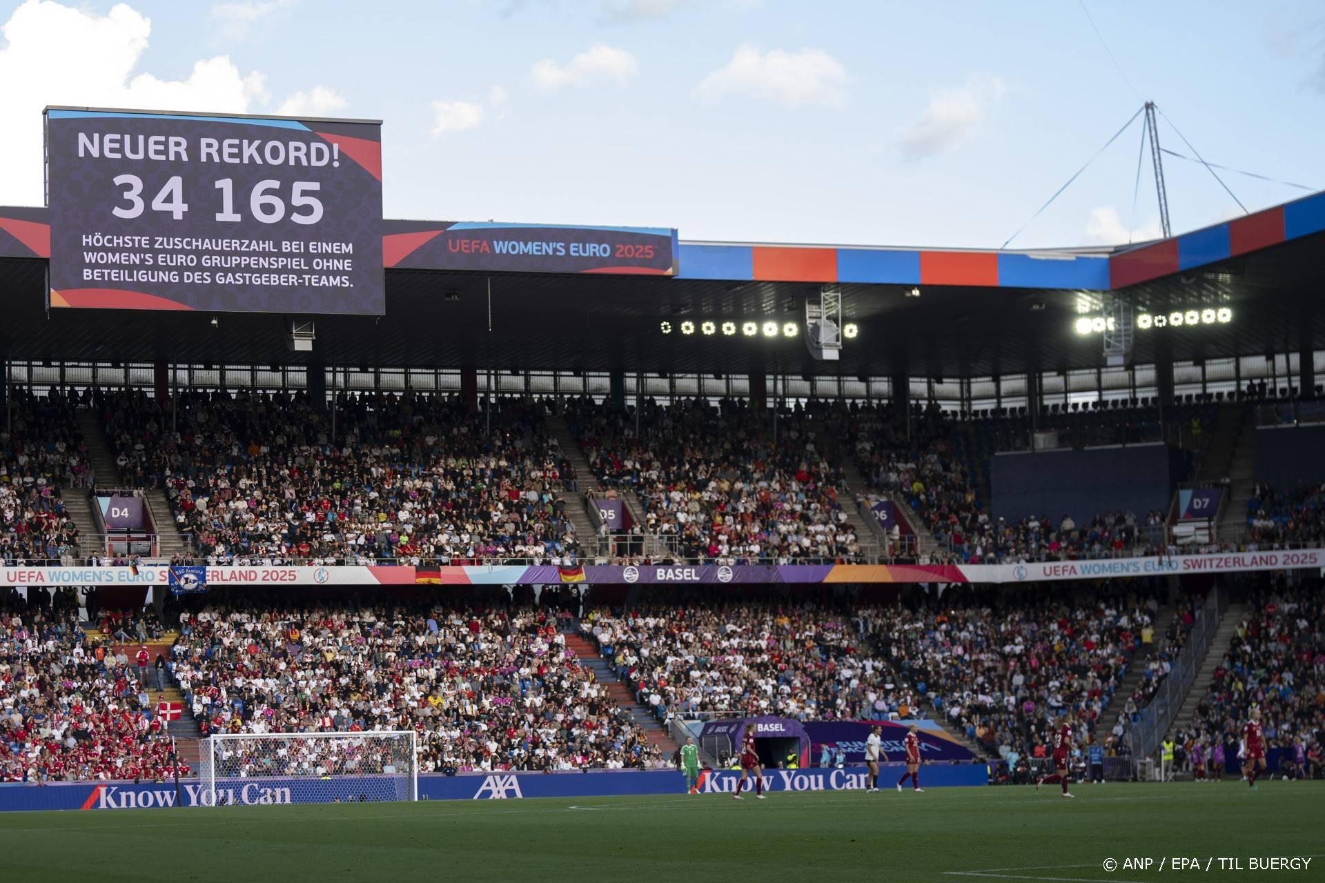 EK vrouwenvoetbal vestigt bezoekersrecord: 460.000 fans