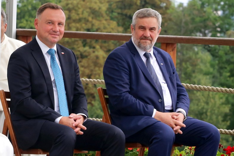 Andrzej Duda i Jan Krzysztof Ardanowski w 2020 r.