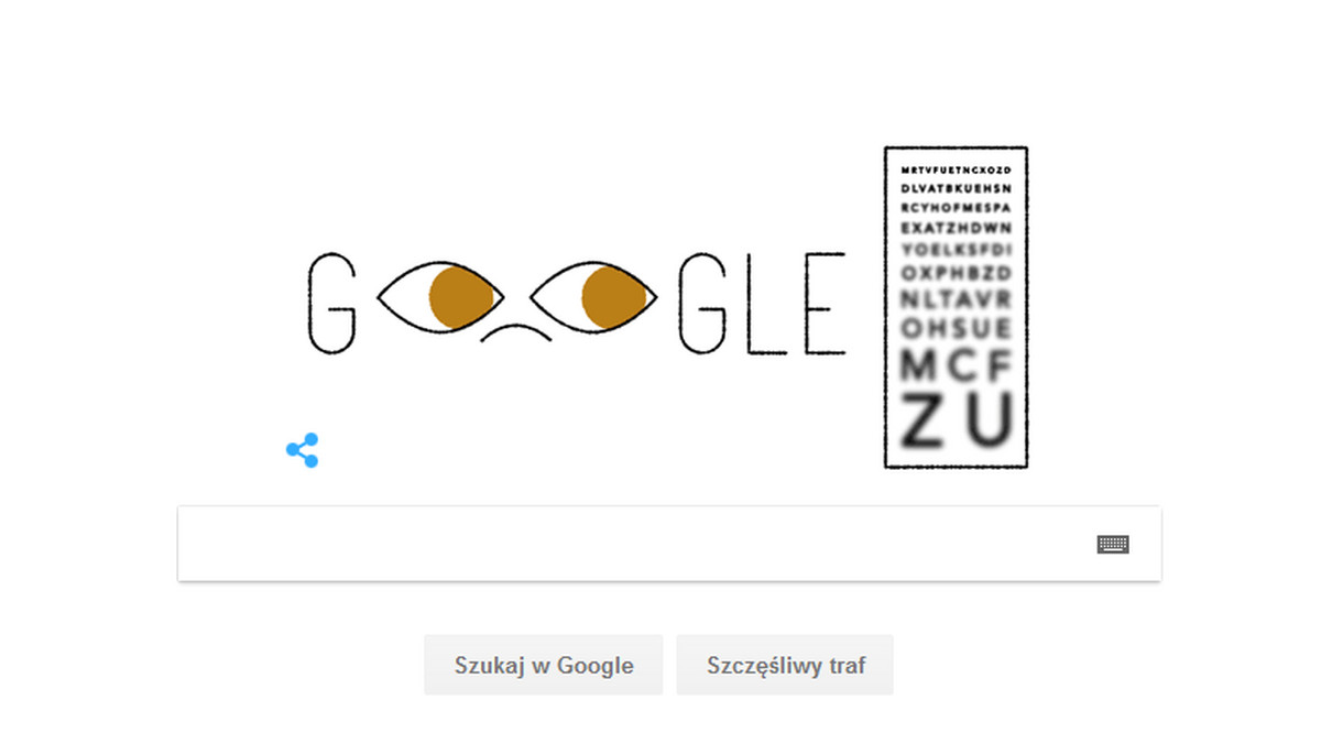 Ferdinand Monoyer, dzisiejszy bohater Google Doodle, urodził się dokładnie 181 lat temu (ur. 9 maja 1836 roku). Ferdinand Monoyer to wybitny naukowiec i twórca metody badania wzroku, którą stosujemy do dziś w niemal niezmienionej formie na całym świecie. Dzięki niemu w okulistyce wprowadzono jednostkę dioptrii, która służy do oceny wzroku pacjenta. Google Doodle wielokrotnie przypominał nam o naukowcach, którzy zapisali się na kartach historii.
