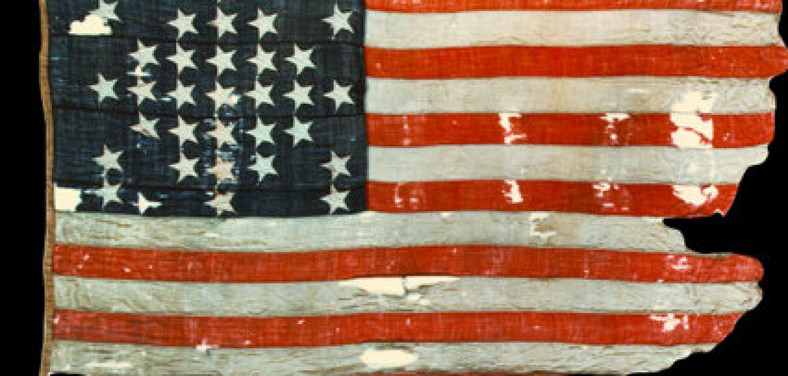 Flaga USA, która powiewała nad Fort Sumter w początkach wojny secesyjnej w XIX w.