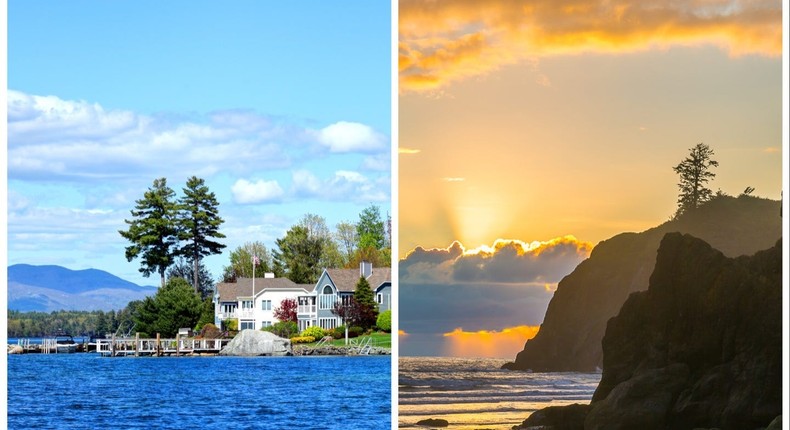 Beaches in New Hampshire and Washington.DenisTangneyJr/Getty Images; Deb Snelson/Getty Images