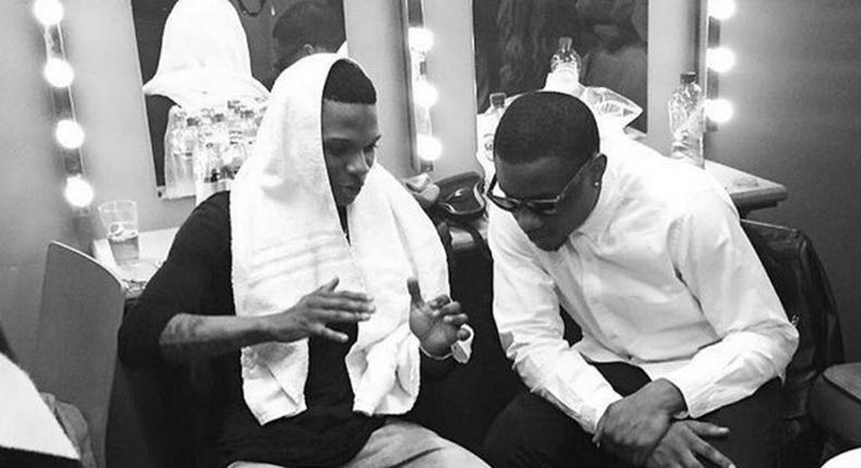 Wizkid and DJ tunez chatting