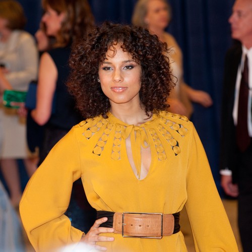 Alicia Keys na gali White House Correspondents Dinner w Waszyngtonie (kwiecień 2012)