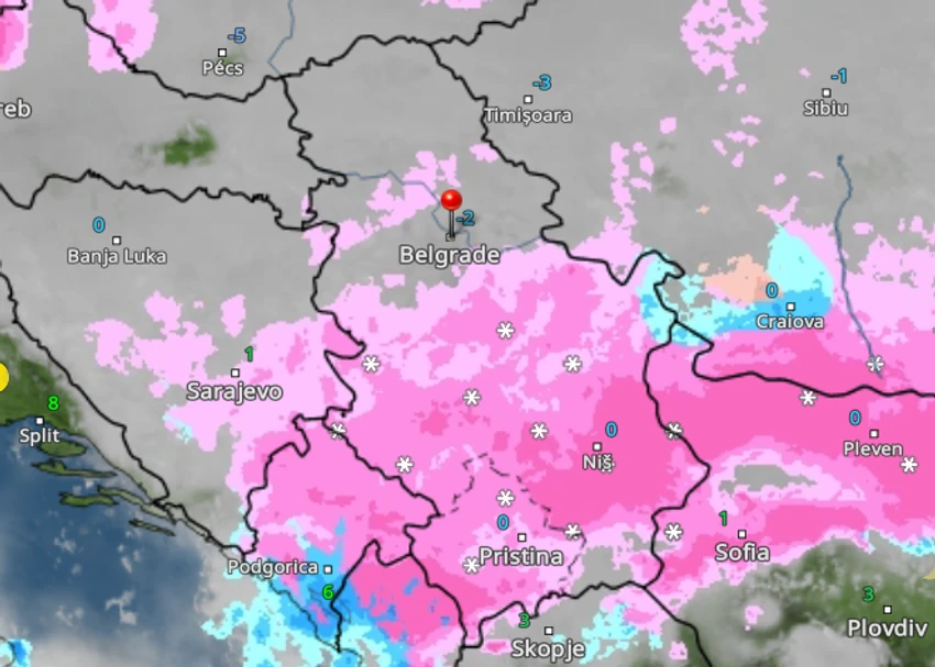 Kretanjega snega u 21 čas
