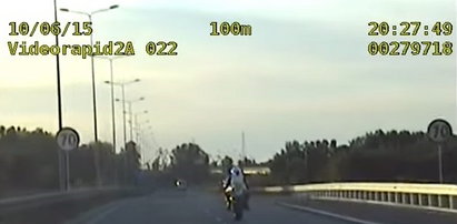 Motocyklista gnał po Gdańsku! Stracił prawko [Film]