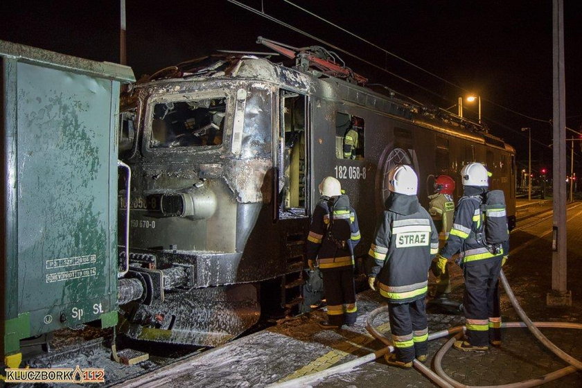 Pijany maszynista jechał płonącym pociągiem