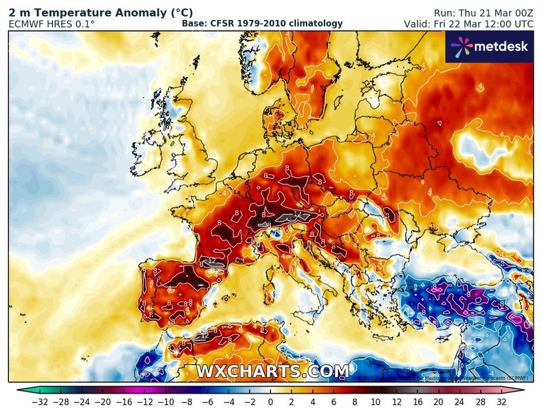 Temperatura w Polsce będzie wyraźnie wyższa niż zwykle