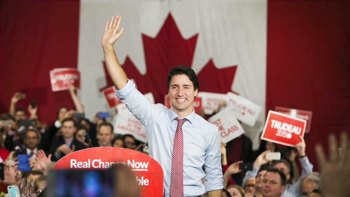 Rally to celebrate Justin Trudeau's win in Canada's 42nd election