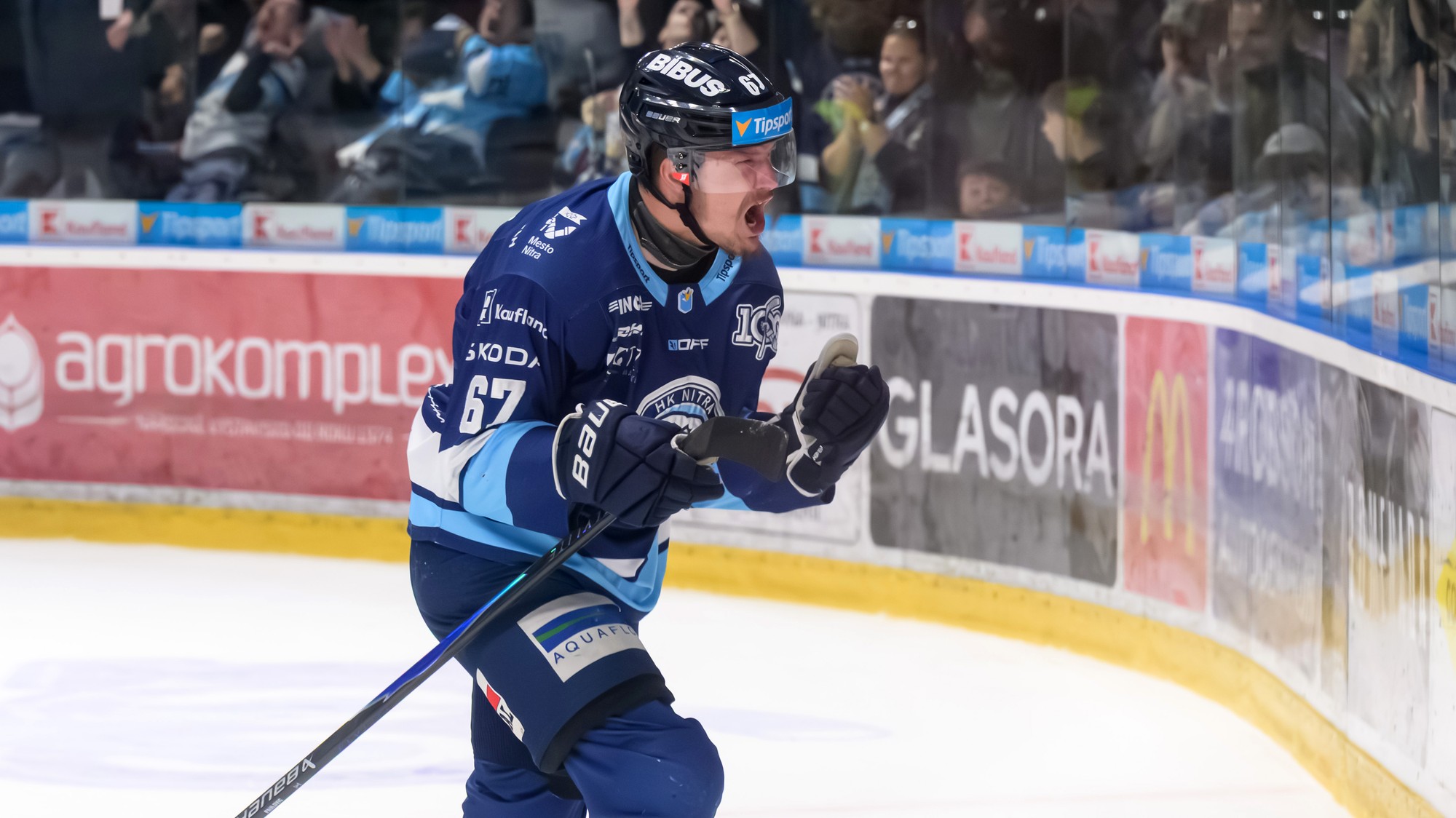 Radosť Mateja Pauloviča (Nitra) po góle. 