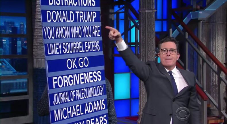 late show with stephen colbert donald trump on notice cbs