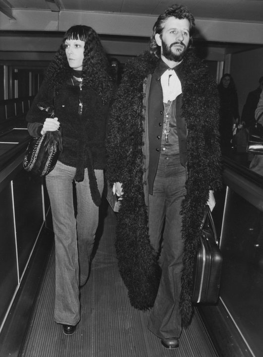Ringo Starr i jego pierwsza żona, Maureen (1973 r.)