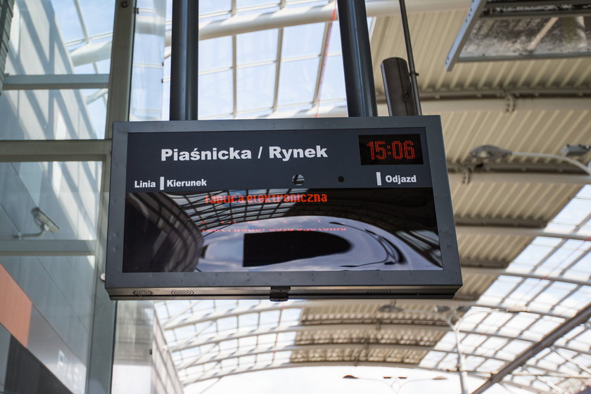 Tablice na trasie tramwajowej na Franowo