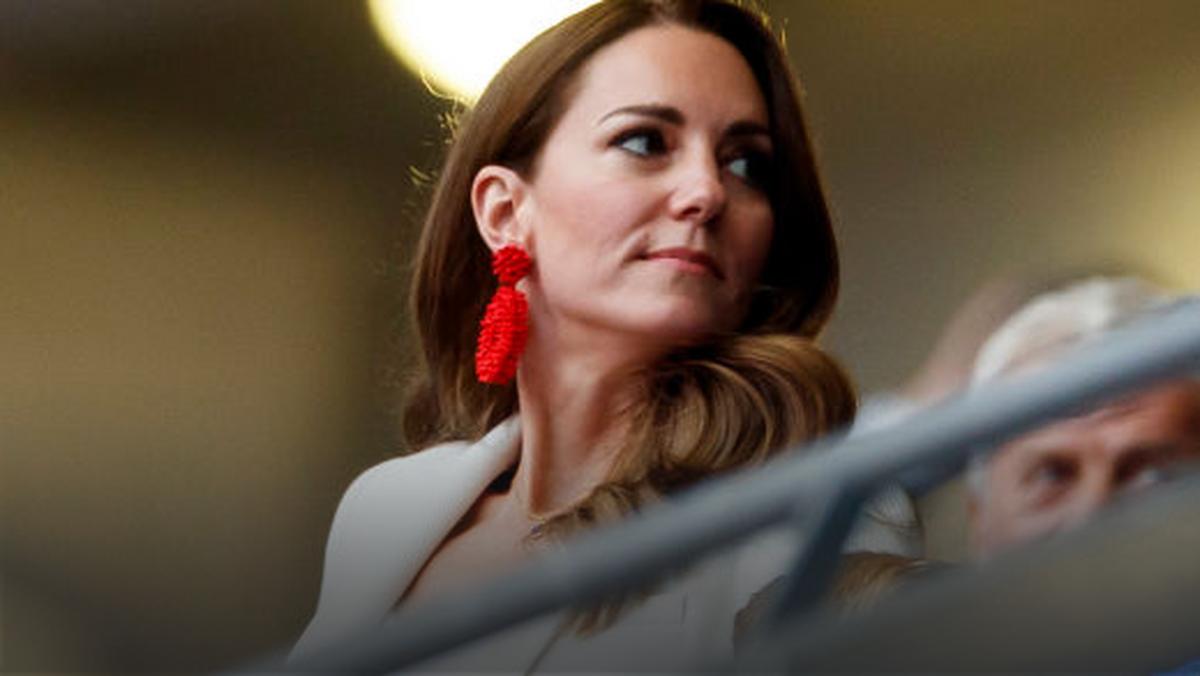 Kate Middleton na stadionie Wembley podczas meczu Anglia-Włochy