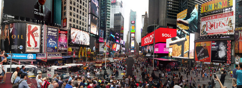 Panorama Times Square w Nowym Jorku